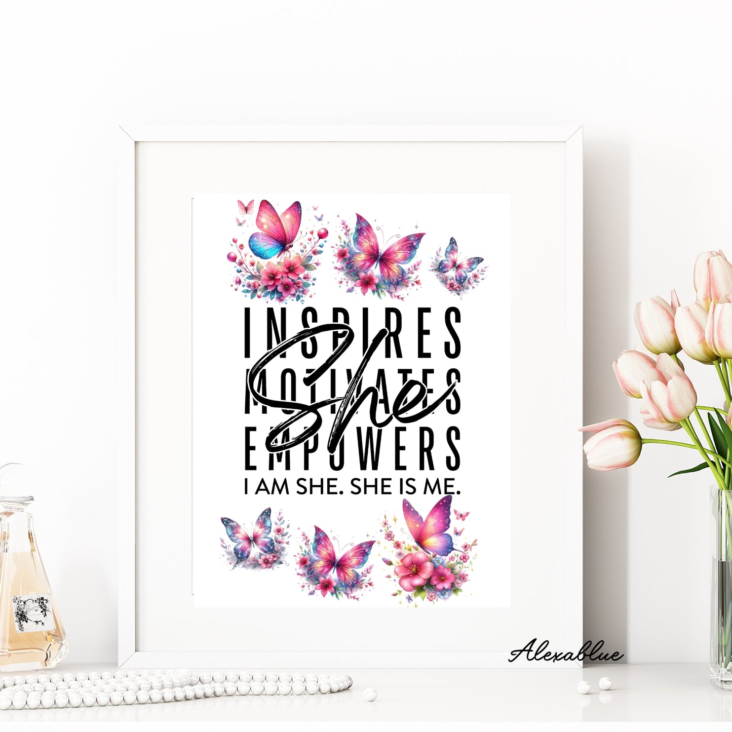 Affirmation Interior Poster ① Girl's Room Interior Poster Girls Affirmation