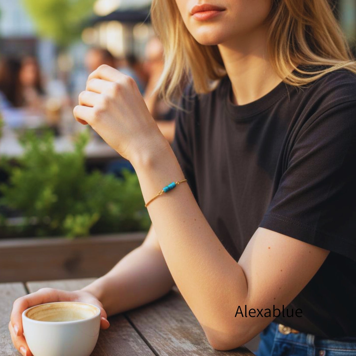 Natural Turquoise Bracelet | Gemstone accessories for a simple and individual everyday life