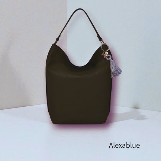 Eternal Tassel Charm | Choose Your Long Tassel × Crystal Quartz × Cotton Pearl | Adorable Bag Charm for Adults
