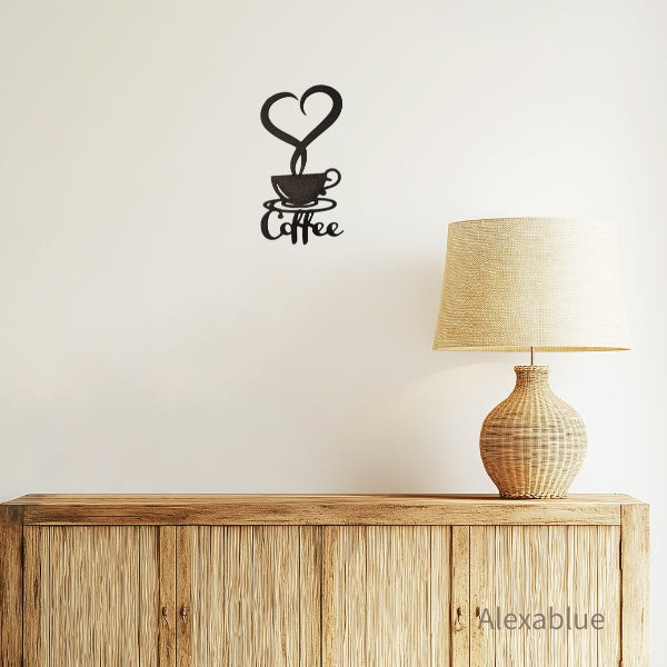 Coffee Wall Art | 3D Printed Coffee Wall Art - Lightweight, Removable, for Kitchen & Living Room Decor