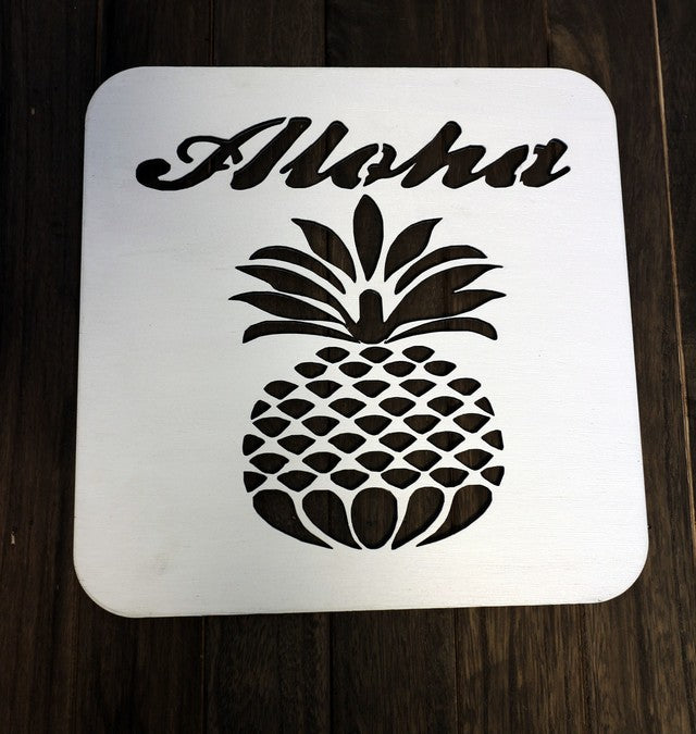 Aloha Pineapple Wall Art (Size M) Interior Panel