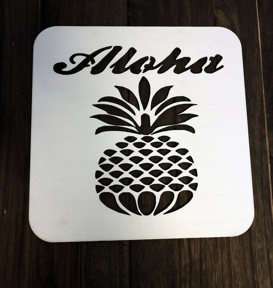 Aloha Pineapple Wall Art (Size M) Interior Panel