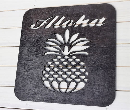Aloha Pineapple Wall Art (Size M) Interior Panel