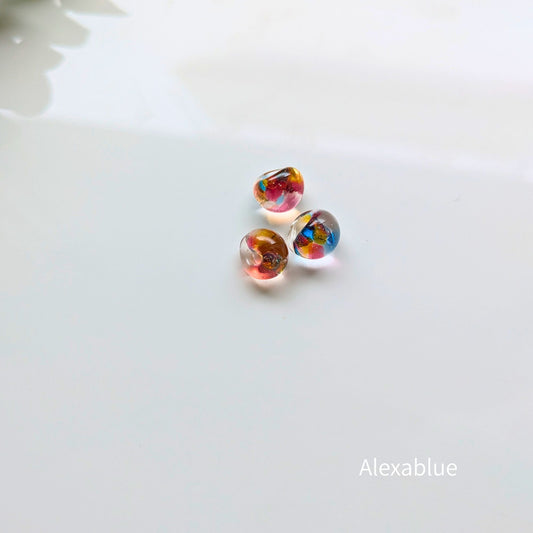 Colorful Drop Bead Earrings｜Stainless Steel