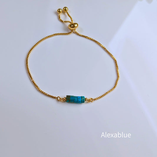 Natural Turquoise Bracelet | Gemstone accessories for a simple and individual everyday life