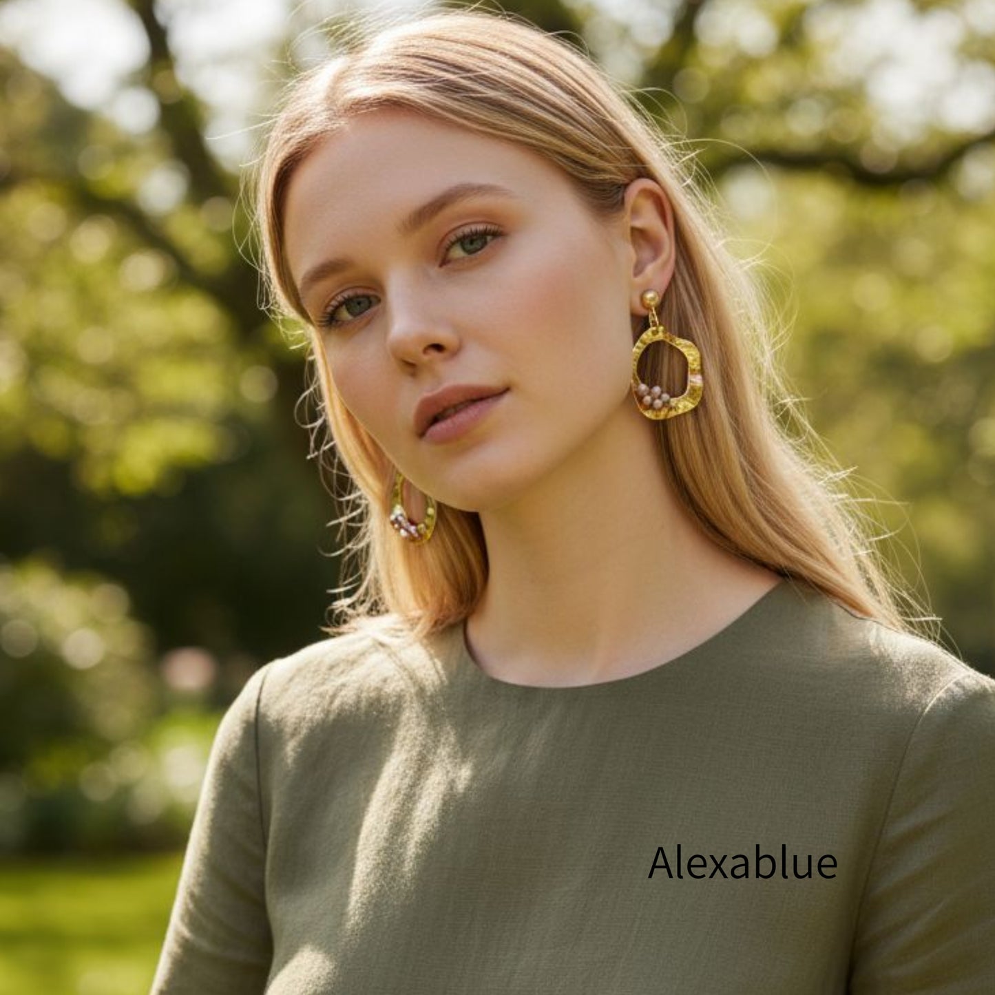 Mocha Pearl x Wave Hoop Earrings | Elegant Accessories for Adults That Are Both Glamorous and Cute