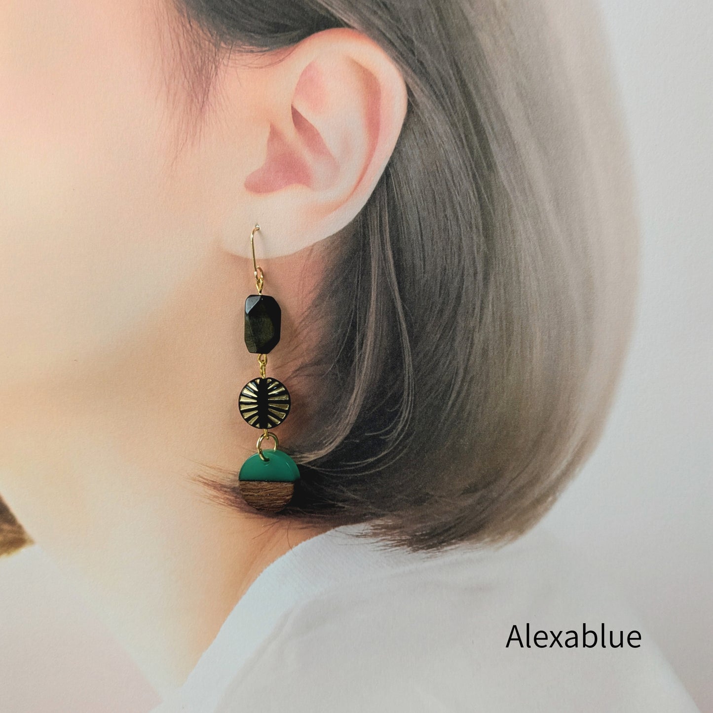 Tiger's Eye x Ethnic Earrings | October Birthstone | Elegant accessory that stands out in autumn/winter outfits | Natural stone