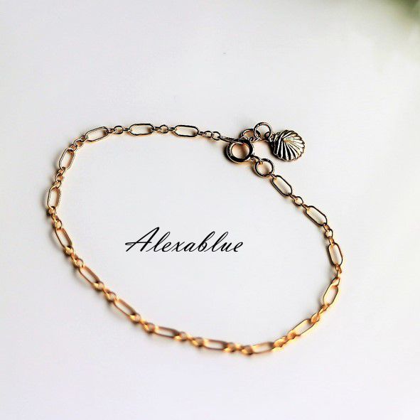 Gold Shell Bracelet K14GF