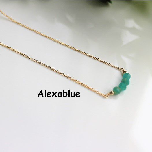 Amazonite Necklace K14GF