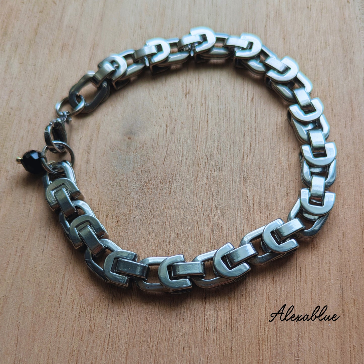Thick Chain Onyx ブレスレット ユニセックス ブレスレット オニキス 　ユニセックス メンズ レディース ごつめチェーン