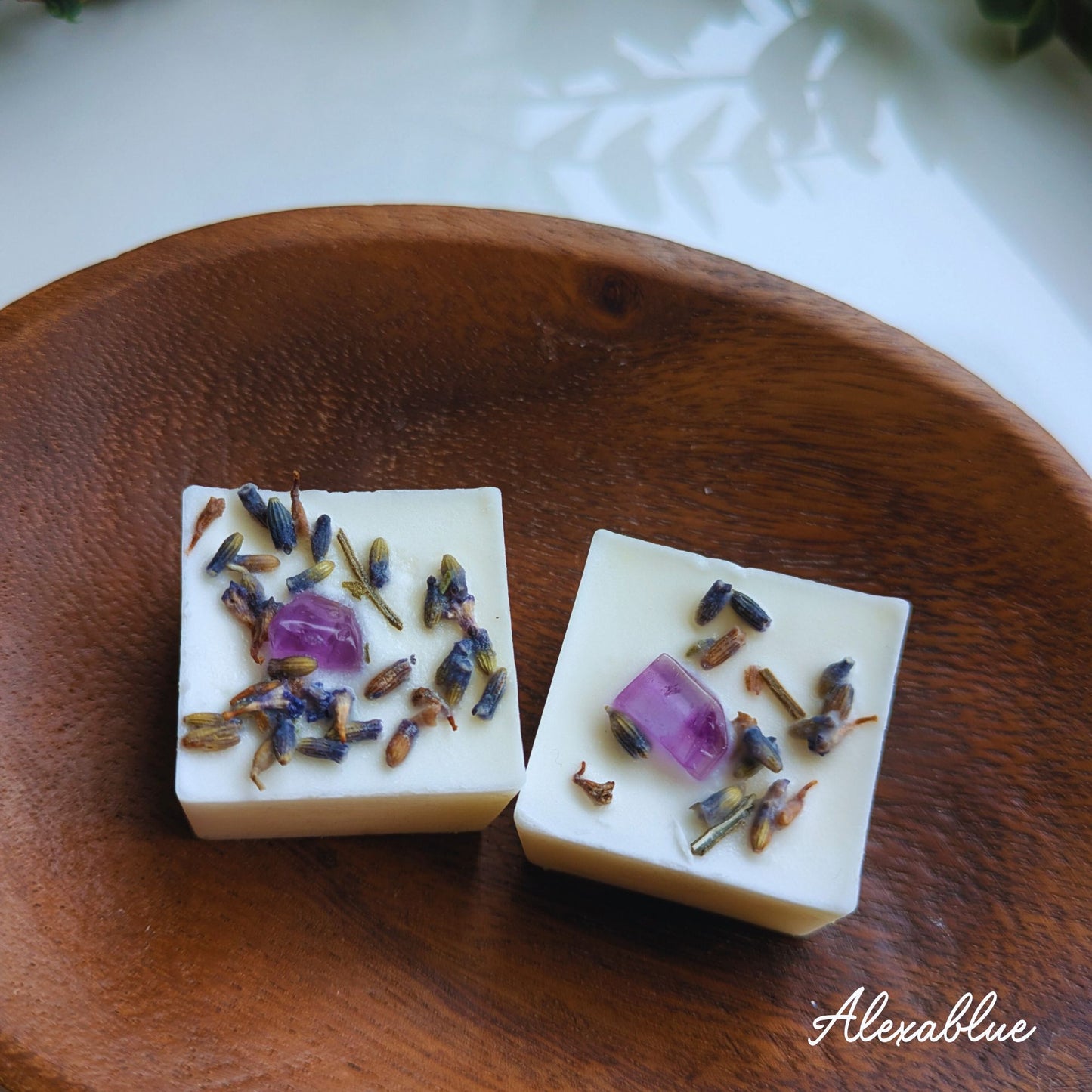 Aroma Soy Candle Cubes, Set of 4 - Natural Stones & Herbs, for Candle Warmers