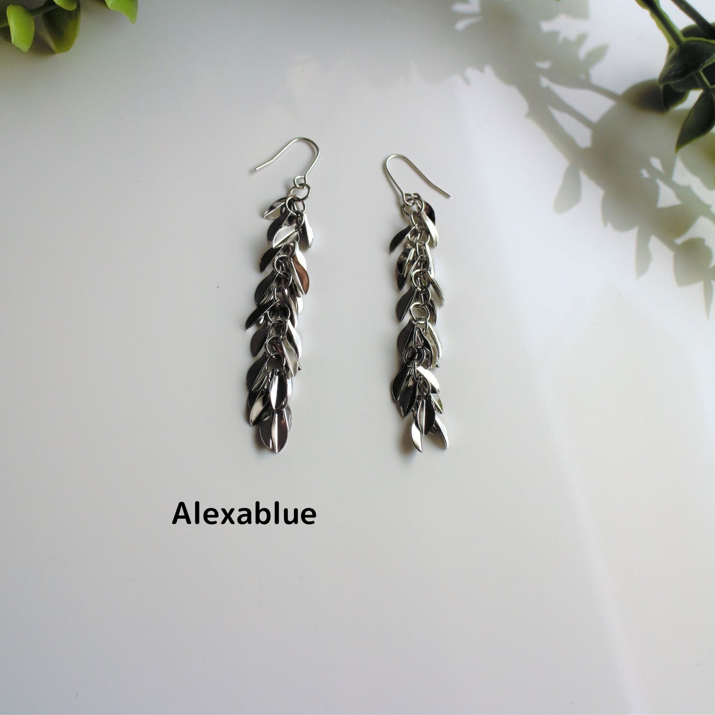 Metal Leaf Earrings