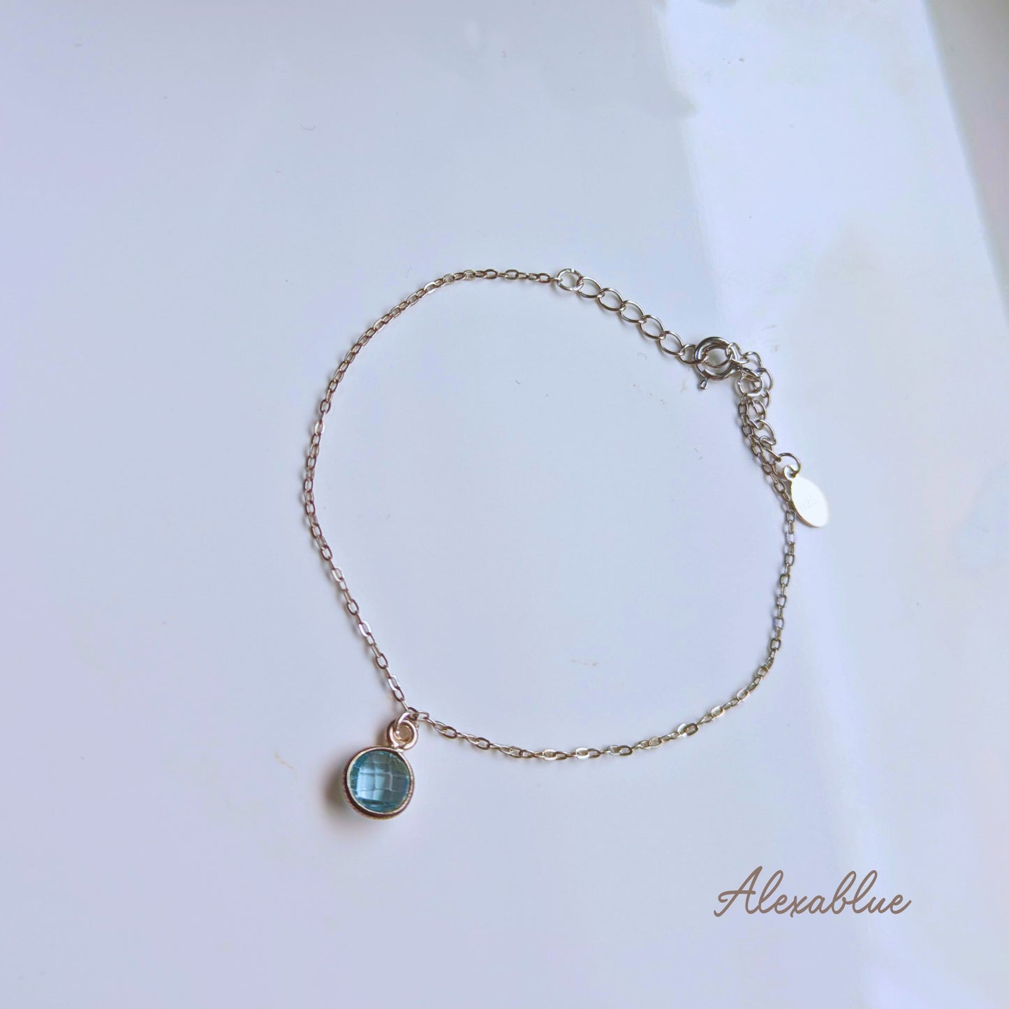 Sky Blue Topaz Necklace & Bracelet Set | S925 Sterling Silver Natural Stone Jewelry Elegant Gift November Birthstone Accessory