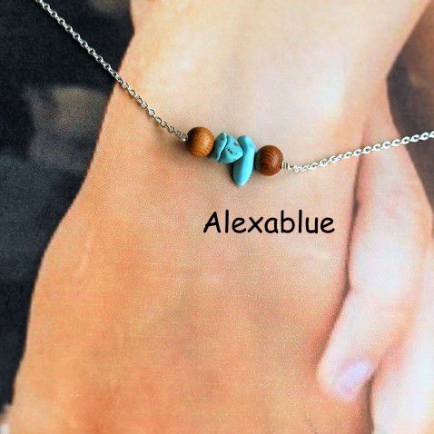 Turquoise Bracelet Silver925 December Birthstone Accessory Turquoise bracelet