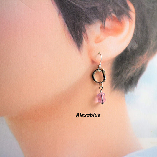 Lavender Amethyst Earrings S925 Earrings February Birthstone