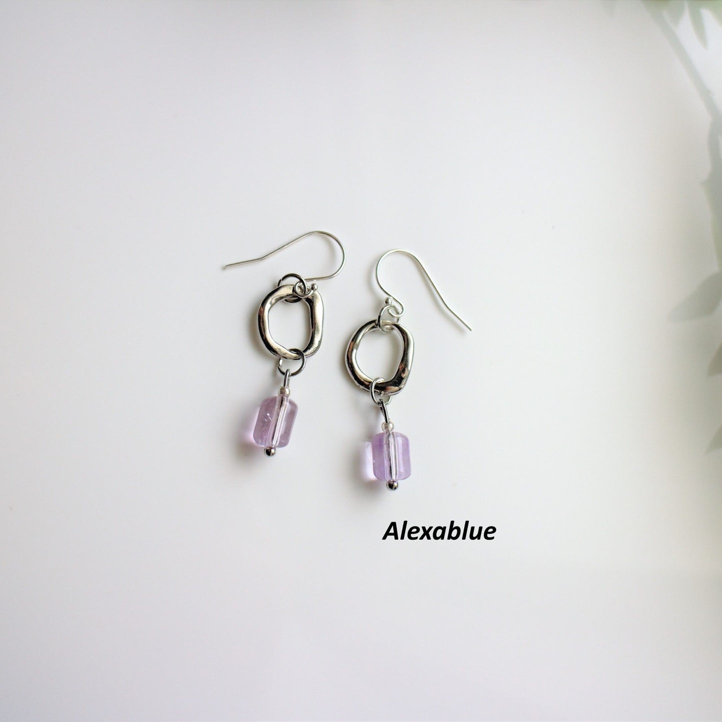 Lavender Amethyst Earrings S925 Earrings February Birthstone