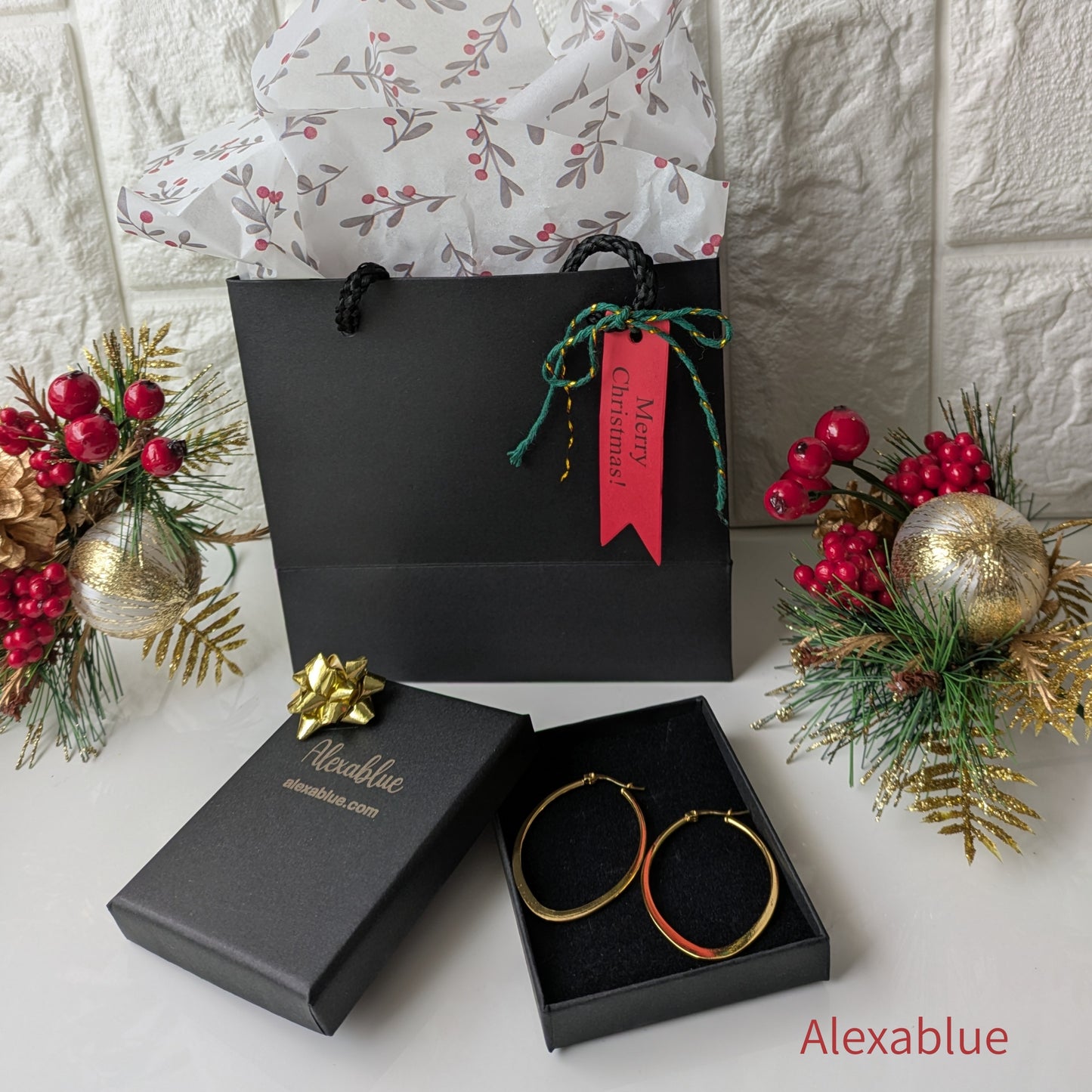 OVAL Hoop｜OVAL Hoop Earrings Stainless Steel Christmas Gift Wrapping Available Hypoallergenic Adorably Chic