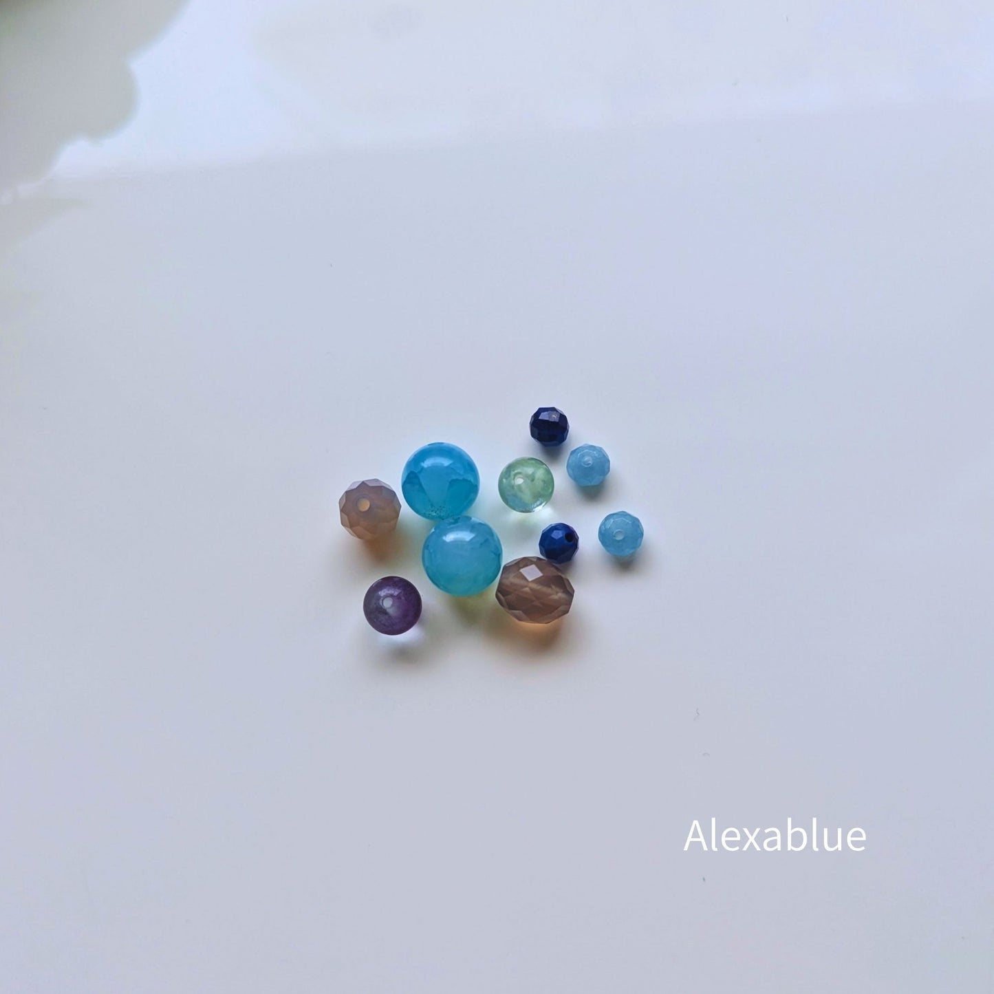 alexablue｜Blue Gradient Larimar Stone Set（10pcs） 青のグラデーションを楽しむ天然石セット