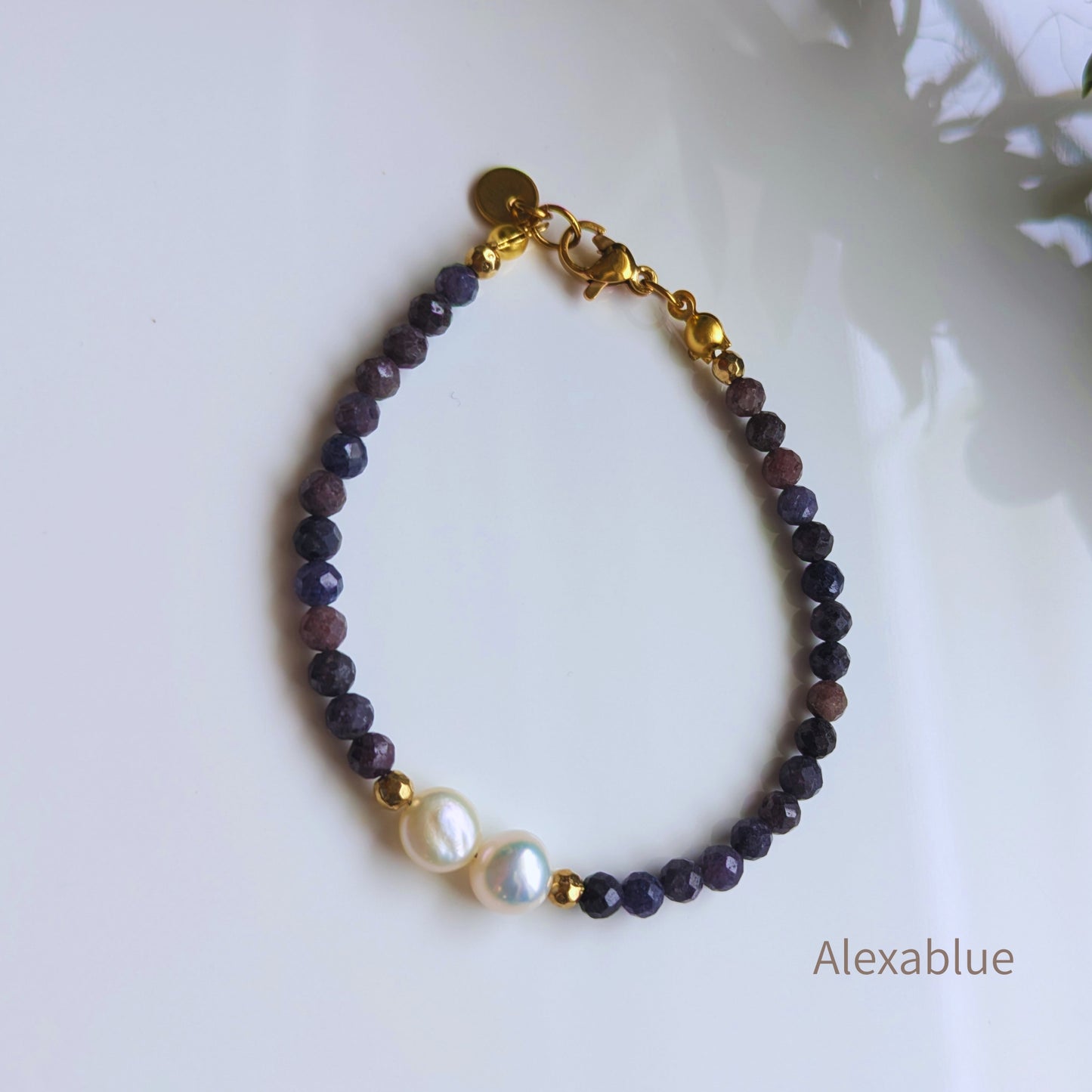 【3点セット / お得なセット】サファイア華奢ジュエリー3点セット（ネックレス・ピアス・ブレスレット）/ Sapphire Jewelry 3-Piece Gift Set