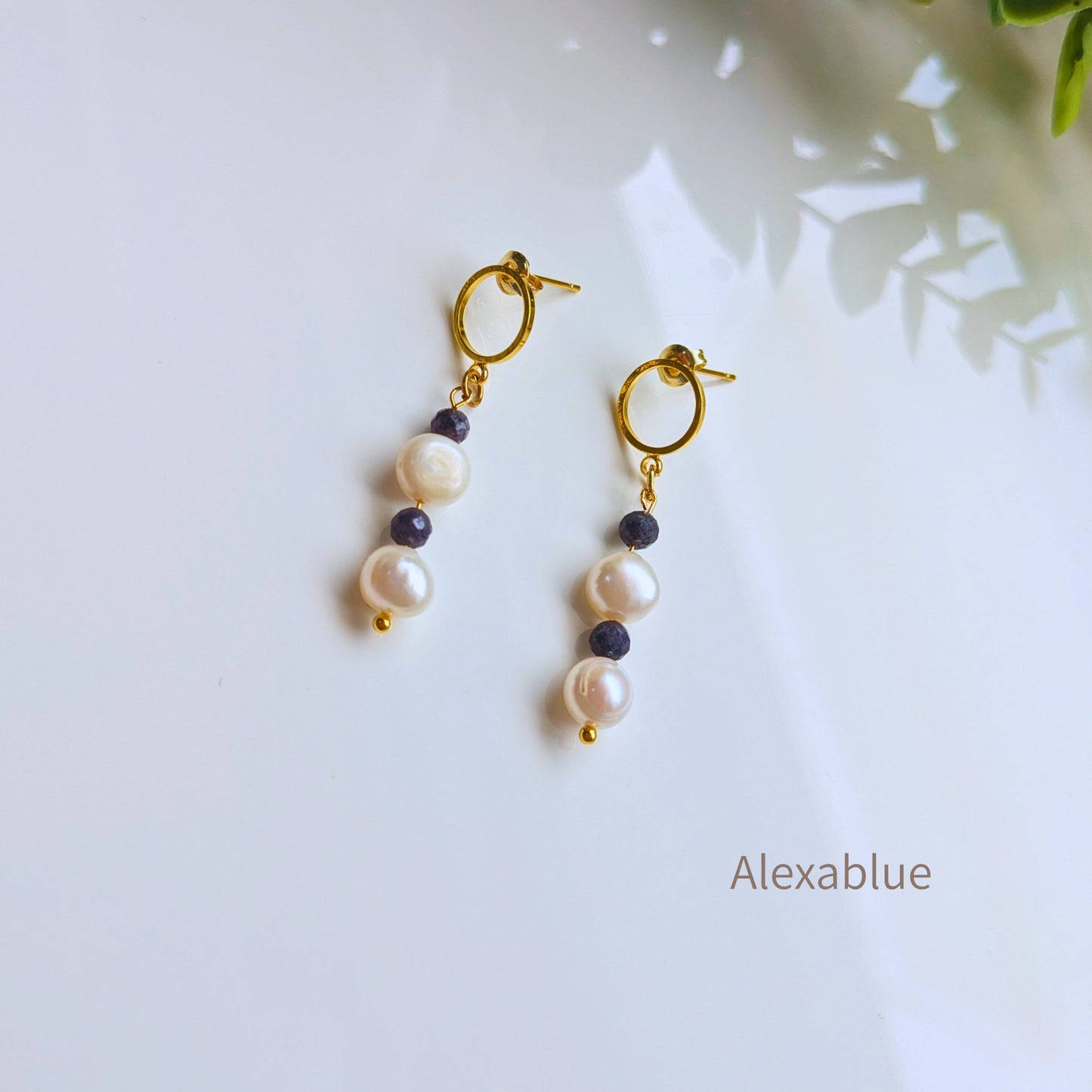 【3点セット / お得なセット】サファイア華奢ジュエリー3点セット（ネックレス・ピアス・ブレスレット）/ Sapphire Jewelry 3-Piece Gift Set