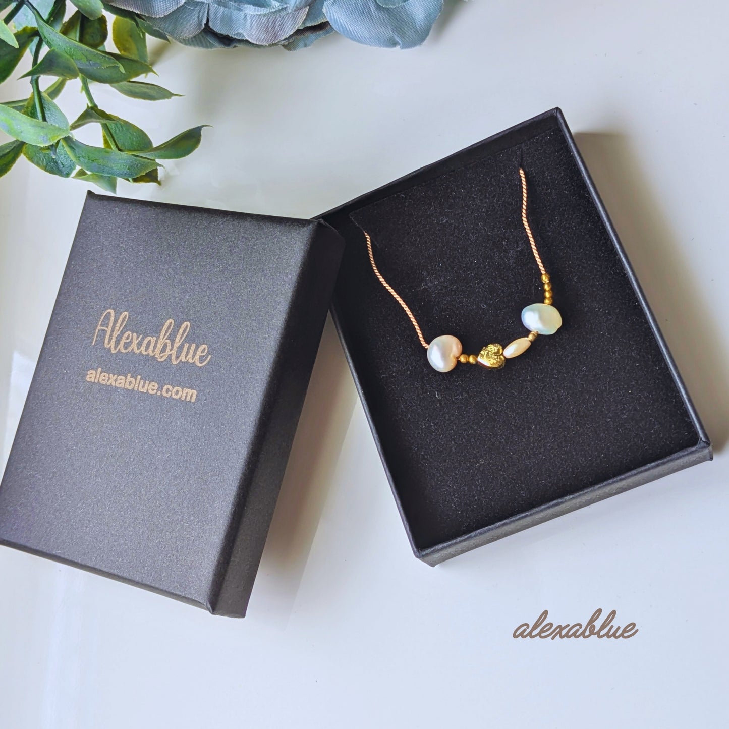 Gold Heart & Pearl Silk Cord Bracelet | Delicate and Adorable for Adults | Free Shipping | Free Gift Wrapping