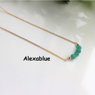 アマゾナイト ネックレス K14GF　amazonite necklace